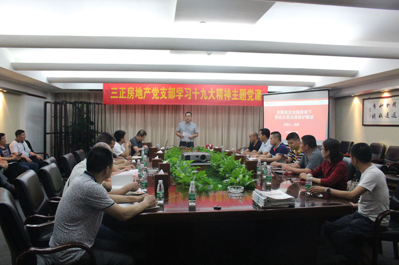 2018年5月20日，三正房地產黨支部學習十九大主題黨課.jpg